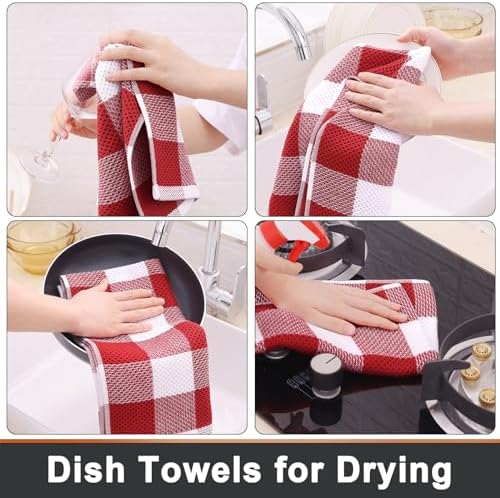 Mordimy Cotton Waffle Kitchen Towels, 4 Pack - Image 4
