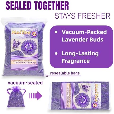 French Lavender Sachets 36 Pack - Image 6