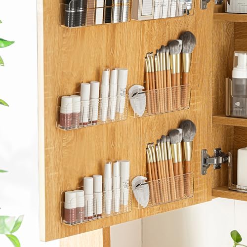 Bathroom Medicine Cabinet Organizer Set, Small Narrow Compact Shelves Holder - Image 7