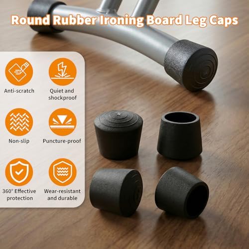 Rubber Leg Caps for Ironing Board, Floor Scratch & Noise Protection 4 Pack - Image 6