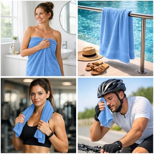 DAN RIVER 8 Piece Luxury Bath Towels - Image 3