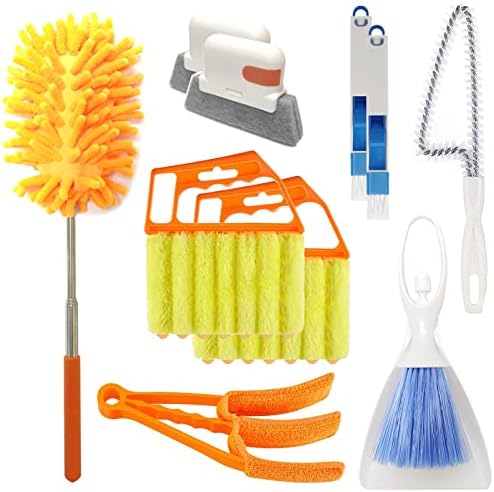 10 Pcs Venetian Window Blind Cleaner Duster Tool Set, Mini Blind Cleaner Duster by Weogot
