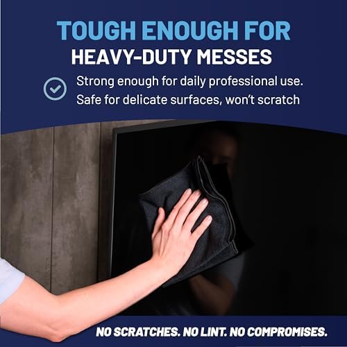MW PRO Microfiber Cleaning Cloths Black - Image 6