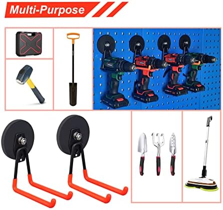 Strong Utility Magnetic Hooks, Anti-Slip Coated Large Magnetic Hooks Heavy Duty - Image 5