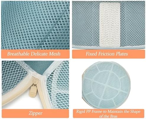 Bra Washing Bag for Delicates, Shape-Retaining, 2 Pack Lingerie Laundry Bag - Image 3