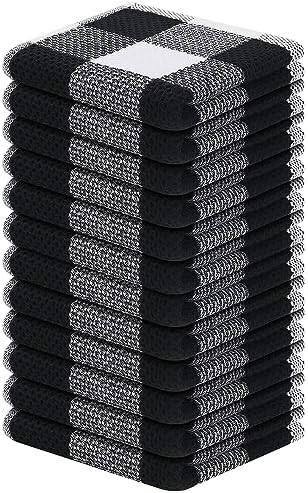 Mordimy Cotton Waffle Weave Dish Cloths, 12 Pack by Mordimy