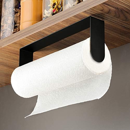 ZUNTO Black Paper Towel Holder, Self Adhesive, - Image 2