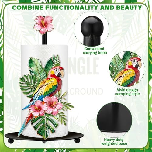 Chunful Tropical Parrot Paper Towel Holder - Image 4