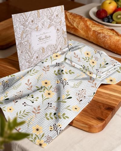 Miss Adola 370GSM Cotton Waffle Kitchen Towels - Image 6