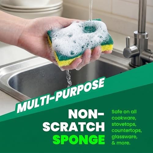 SCRUBIT Sponges Kitchen Heavy Duty Dish Sponge, 30 Pack Sponges - Image 6