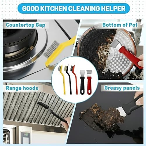 23Pcs Crevice Cleaning Brush Set, Hard Bristle Scrub Brushes Tools - Image 3