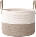JMvicyroam 115L Extra Large Machine Washable Cotton Rope Blanket Basket by JMvicyroam