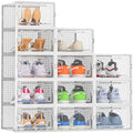 HOMIDEC Clear Shoe Storage Boxes, Stackable Shoe Organizer by DecorateYourHome