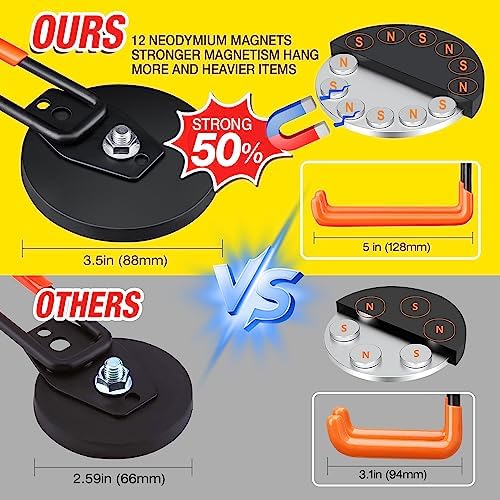 4PCS Large Strong Magnetic Hooks - Image 4