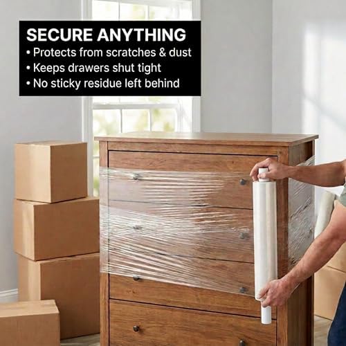 BOX USA Stretch Wrap Extra Wide Stretch Film Roll - 20 in Wide & 1000 ft long - Image 4