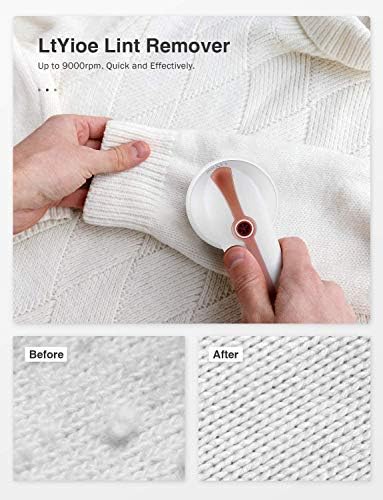 Lint Remover Shaver LtYioe Fabric Shaver USB Rechargeable Sweater Shaver Fabric - Image 3