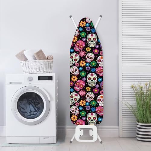 Skull Flower Ironing Board Cover Standard Ironing Board Cover - Image 3