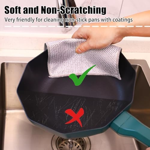 Navona 30 Pcs New Upgrade Steel Wire Dishcloth, Double-Layer Steel Wire - Image 4