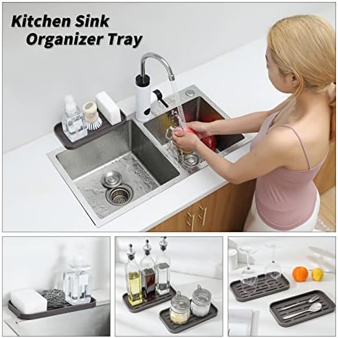 MicoYang Silicone Kitchen Sink Organizer Tray - Image 3