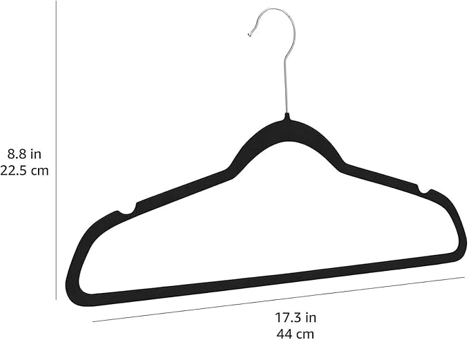 Amazon Basics Slim Velvet Non-Slip Space Saving Suit Clothes Hangers - Image 5