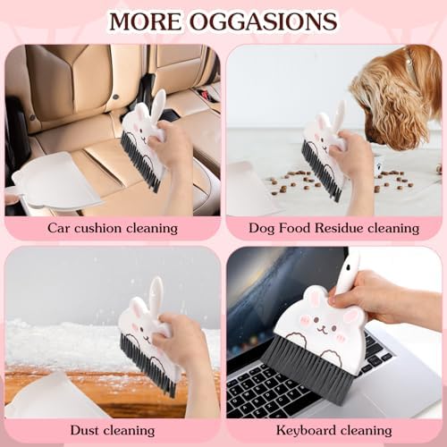 Ouligay Portable Mini Dustpan and Brush Set, Cute Small Broom and Dustpan Set - Image 2