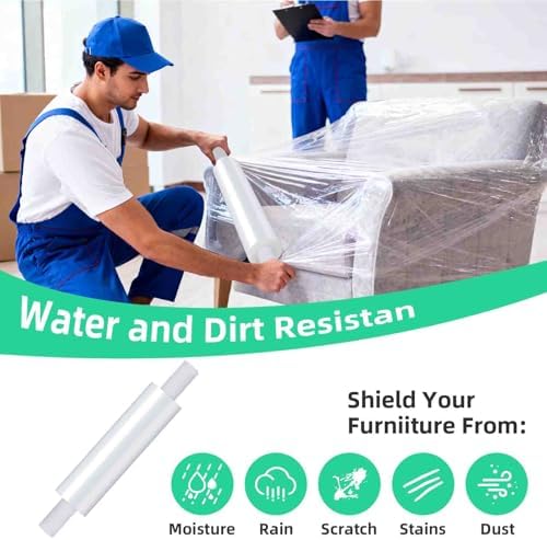 15in x 1200ft Heavy Duty Shrink Wrap Rolls, Stretch Wrap - Image 6