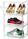 Clear Shoe Organizer, Stackable Shoe Display Case, Shoe Box Storage Bins by UniHIMO
