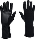 Nomex Flight Gloves, Leather Work Gloves for Men, Soft Durable Sheep Skin Leather Driving, Flying, Gardening Hunting Gloves