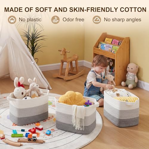 OIAHOMY Cotton Rope Storage Baskets - Image 3
