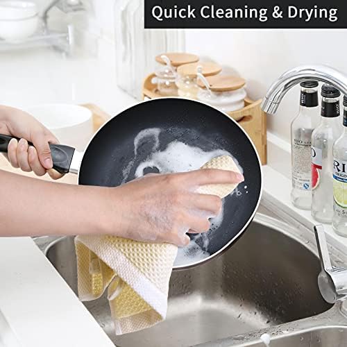 Mordimy Cotton Waffle Weave Dish Cloths, 6 Pack - Image 4