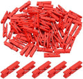 uxcell 200 Pcs Wooden Clothespins, 1.4 Inch Clothes Pins Wooden Colored Small by uxcell