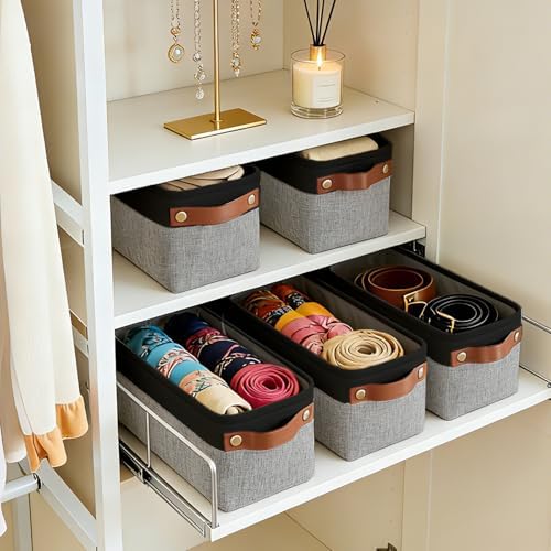 Bagnizer Small Fabric Storage Baskets, Decorative Basket - Image 3