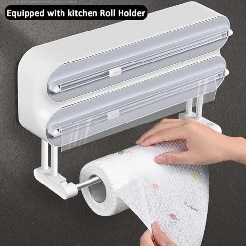 Magnetic Foil and Plastic Wrap Organizer, Magnetic Aluminum Foil Dispenser - Image 6