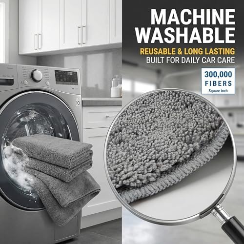 2 Pack Professional Large Microfiber Car Drying Towels, Microfiber Towels - Image 7