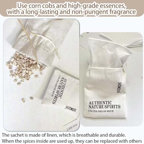 Home Refillable Fragrance Sachets 6-Pack, Lavender & Freesia Corn Cob Scent Bags - Image 2
