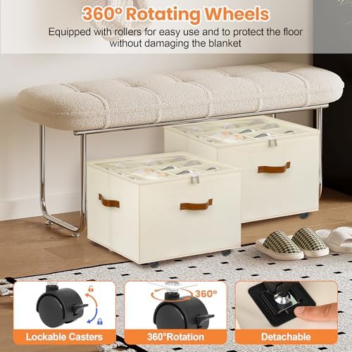 Foyego 2 Pack Shoe Organizer for Closet, Shoe Storage - Image 3