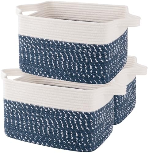 OIAHOMY Cotton Rope Storage Baskets by MasterofSpaceOptimization