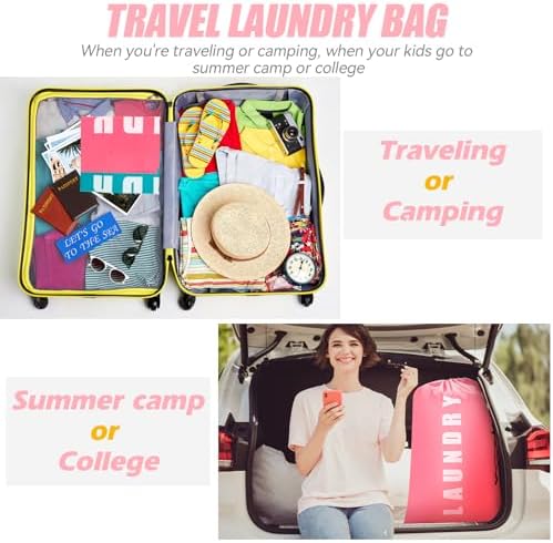 Isink Laundry Bag, 2 Pack Travel Laundry Bags - Image 6