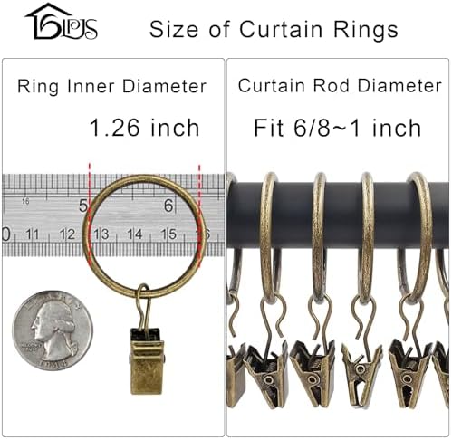 LLPJS 100 Pack Curtain Rings - Image 3