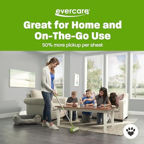 Evercare Pack of 3 All-Purpose Pet Mega Oversized Lint Roller Refills, 50 - Image 6