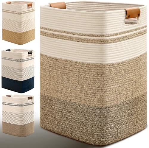 Laundry Hamper, 85L Tall Laundry Basket by Degeyoyo