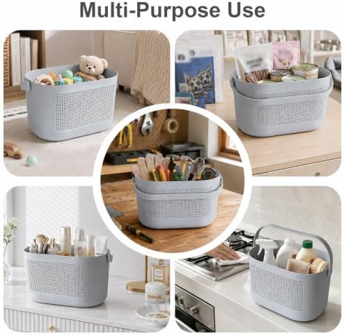 Plastic Portable Shower Caddy Basket, Storage Organizer - Image 4