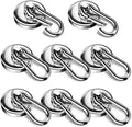 FINDMAG 8 Pack 100 LBS Magnet Hooks Heavy Duty, Magnetic Hooks by FINDMAG