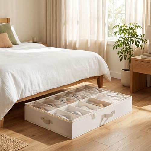 StorageWorks Underbed Shoe Storage Organizer, Fits up to 24 Pairs - Image 2