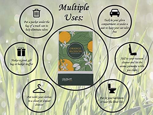 Orange Blossom Scented Sachets Pack of 3, Spring and Summer - Image 3