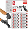 London Labs Synsafe 4 Mil -Black Nitrile Exam Gloves –Disposable Latex Free & by LONDONLABS