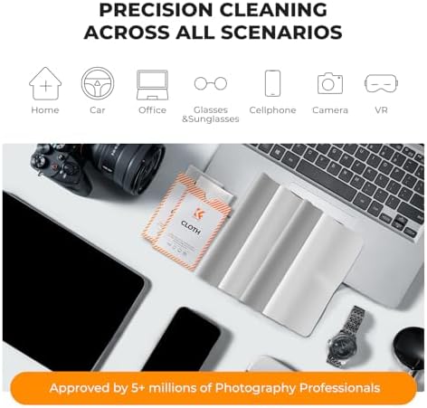 K&F CONCEPT Microfiber Lens Cleaning ClothX30, Glasses Cleaning, High Density - Image 4