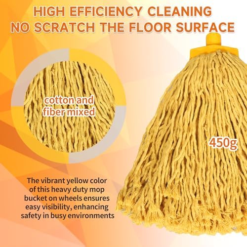 22Qt Floor Cleaning Mop Bucket - Image 5