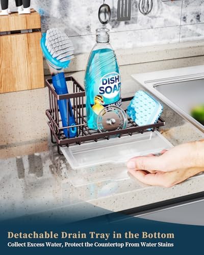 Consumest Sink Caddy Kitchen Organizer, Sponge Holder - Image 4