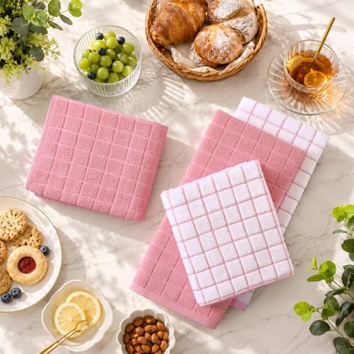 Kitinjoy Premium Kitchen Towels, Large 100% Cotton Terry 390 GSM Kitchen Hand - Image 5